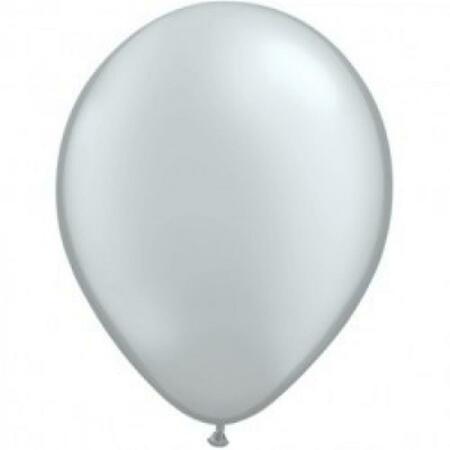 MAYFLOWER DISTRIBUTING 11 in. Silver Latex Balloon 81956